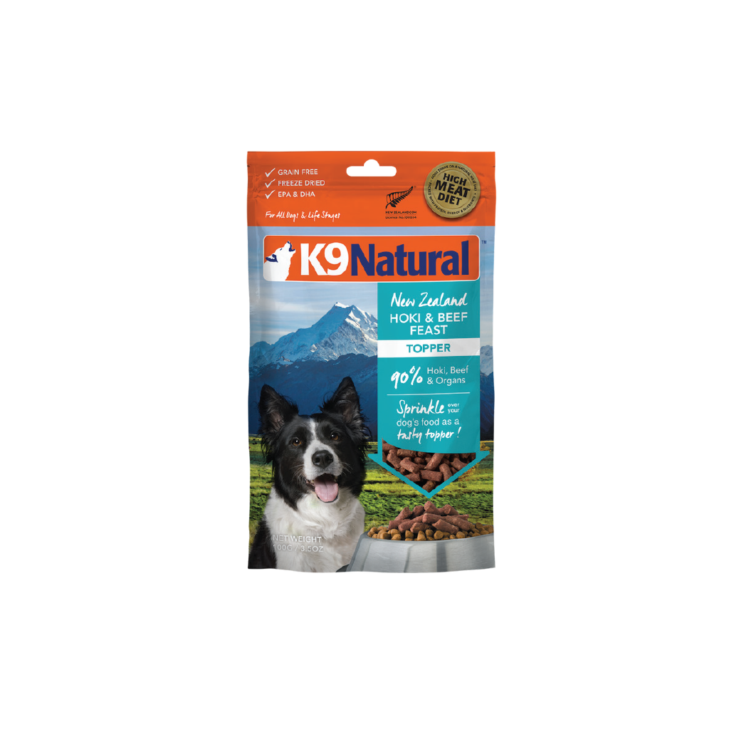 Hoki & Beef Feast Freeze-Dried Topper – K9 Natural USA