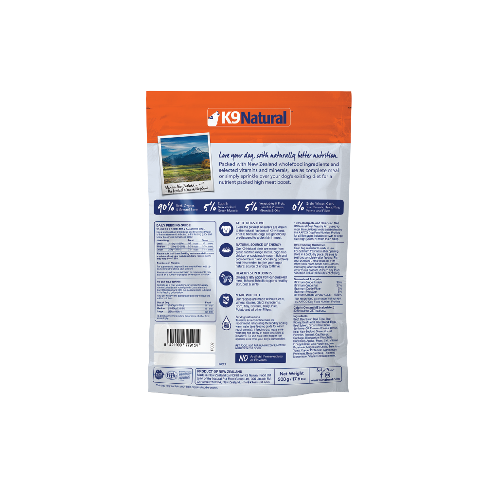 Beef Feast Freeze Dried Dog Food