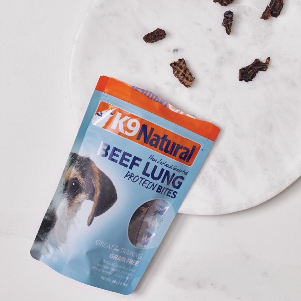 Freeze dried beef top lung dog treats